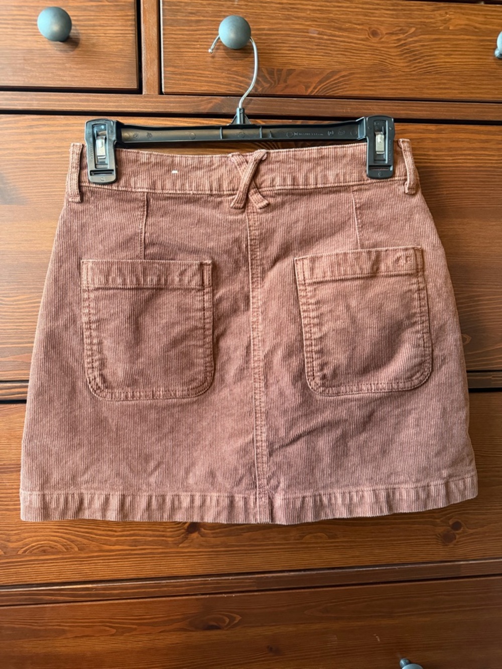 American Eagle Button-Front Corduroy Mini Skirt - Picture 3 of 5